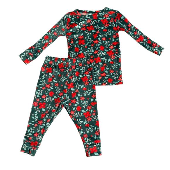 Cat & Jack Soft 12 Months 2-Piece Holiday Pajama Set - Picture 1 of 2